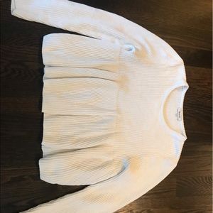 White knit madewell sweater
